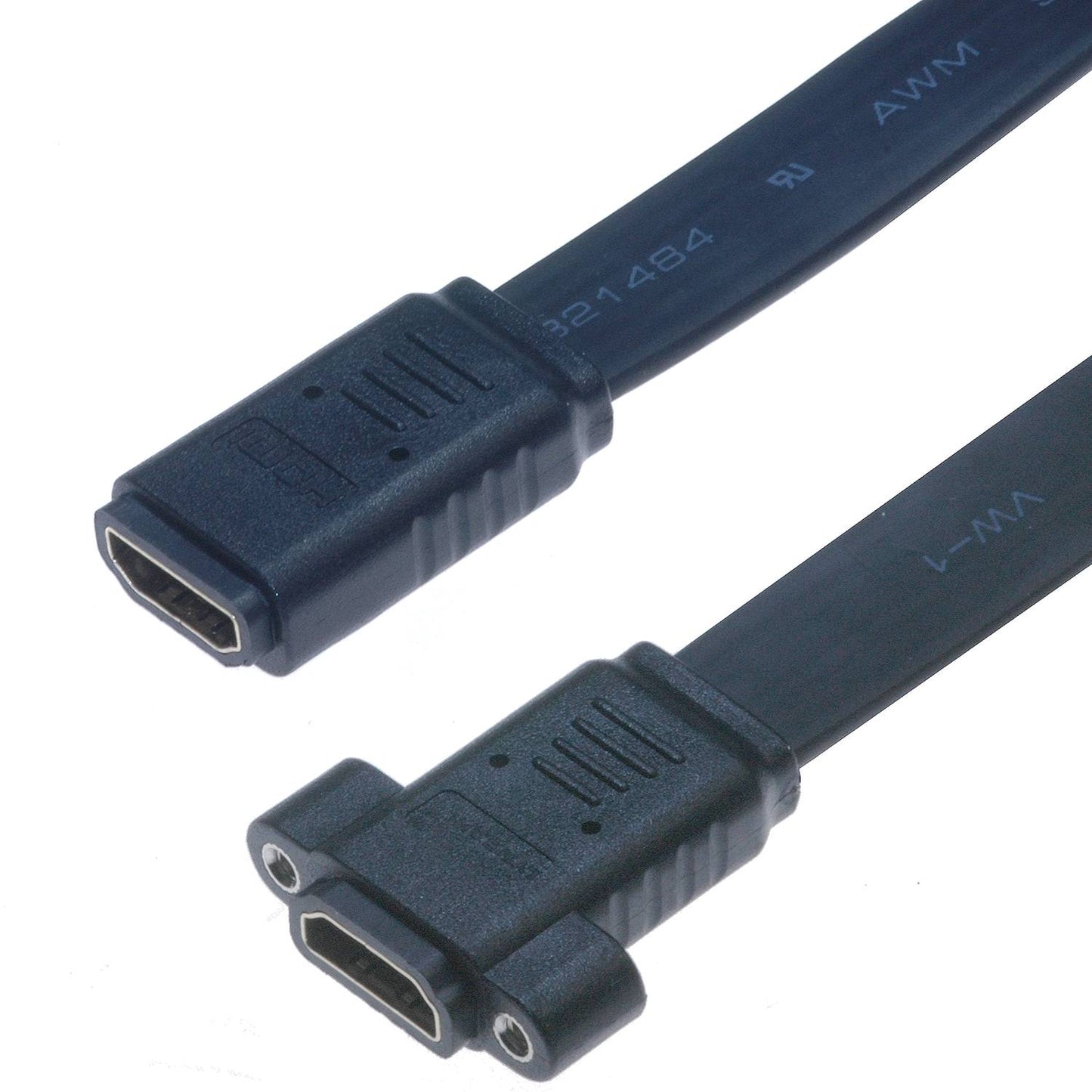 Lyndahl HDMI 1.4 flat adapter cable for front panel mounting (AF/AF)